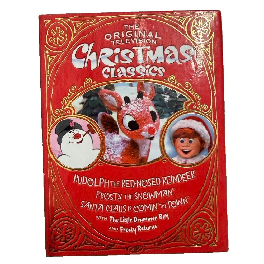 The Original Television Christmas Classics Rudolph Frosty Santa Claus 4 DVD BOOK